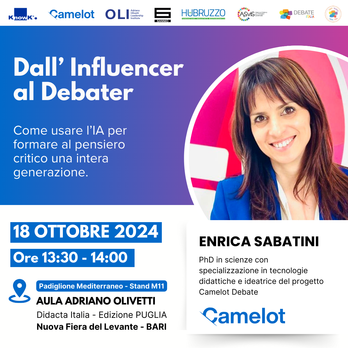 Enrica Sabatini, Co-founder Camelot for Debate